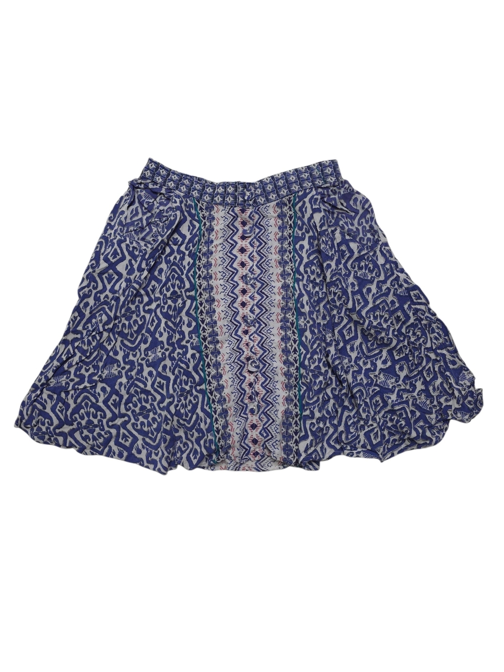 Angie Blue Printed Circle Skirt